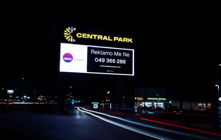 Central Park DEKO Advertising DEKO Solution dekosolution.com Prishtina Pristina LED kosovo Kosova